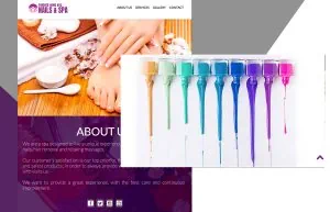 Forever Young Nails & Spa web design